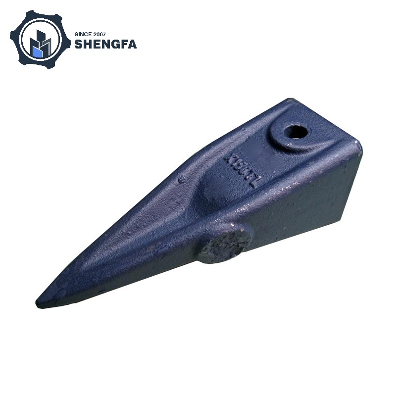 Escavadeira cavando dentes